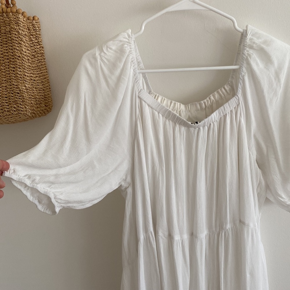 Banana republic puff sleeve midi dress - Picture 2 of 4